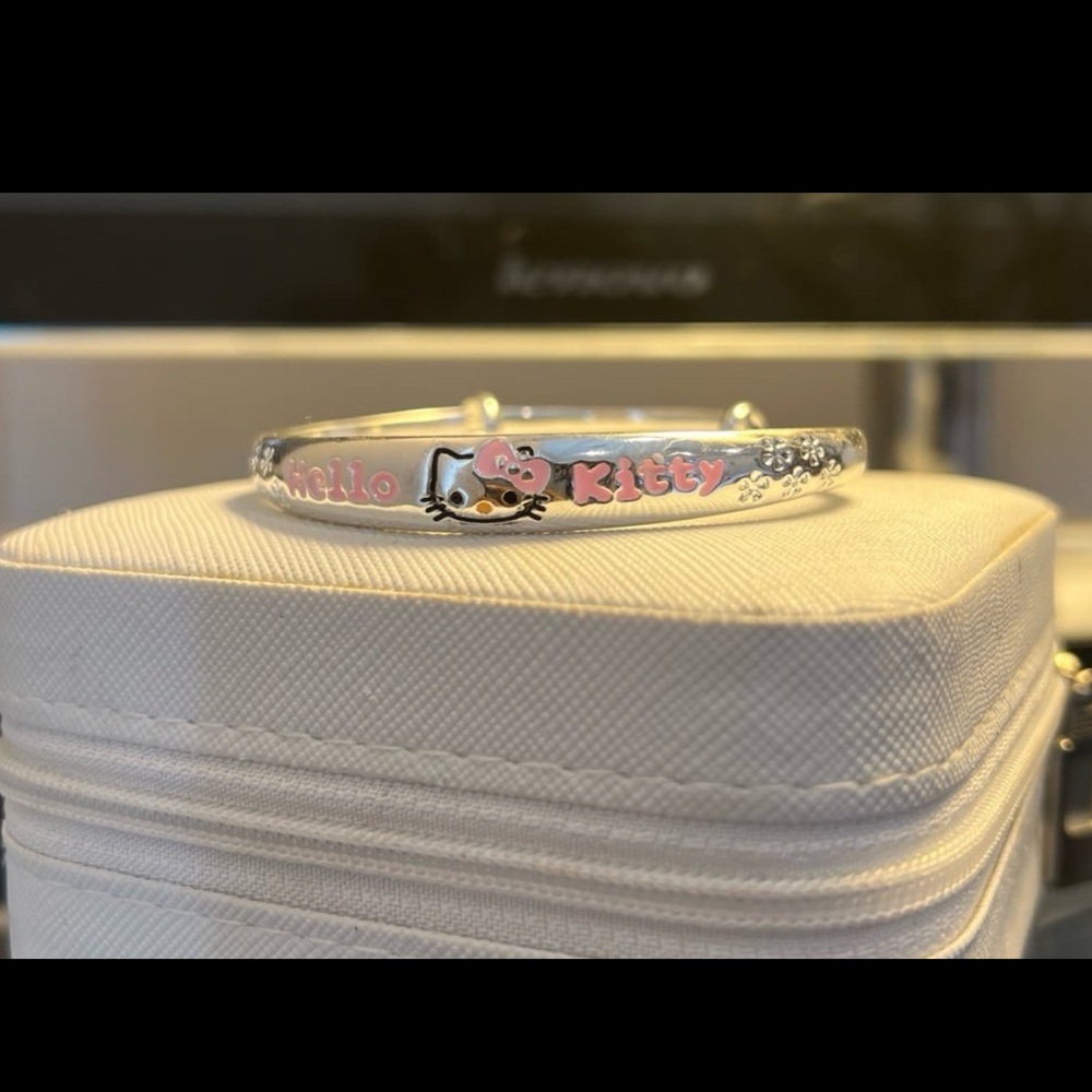 - Hello Kitty Silver Bracelet Adjustable - image 7